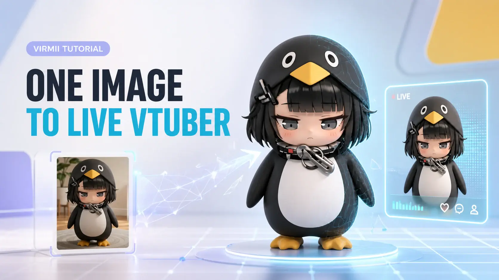 How to Create a 3D VTuber Avatar from One Image and Connect It to OBS with Virmii cover